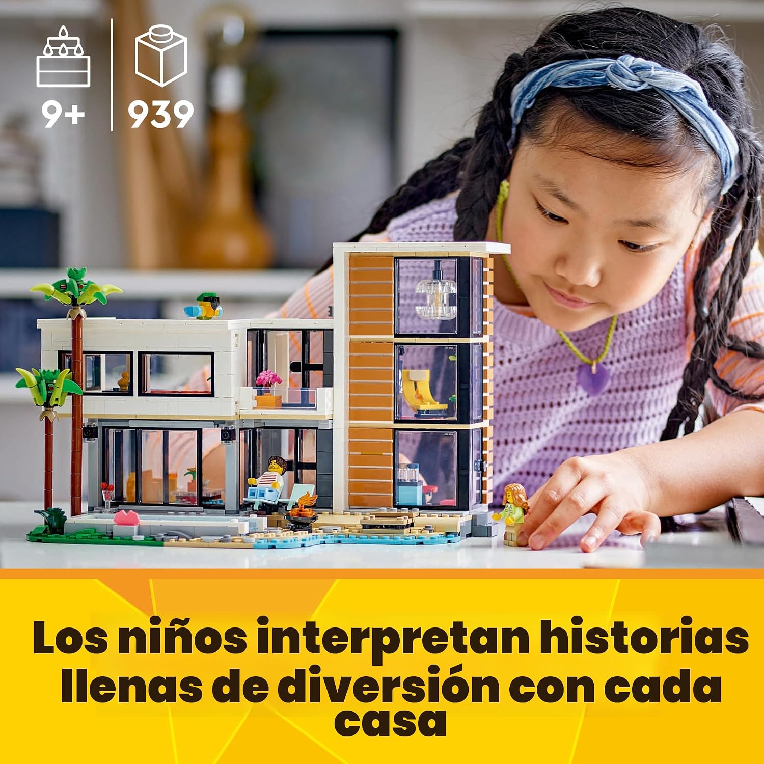 LEGO Creador 3 en 1 Casa Moderna 31153 | Regalo de regreso a clases...