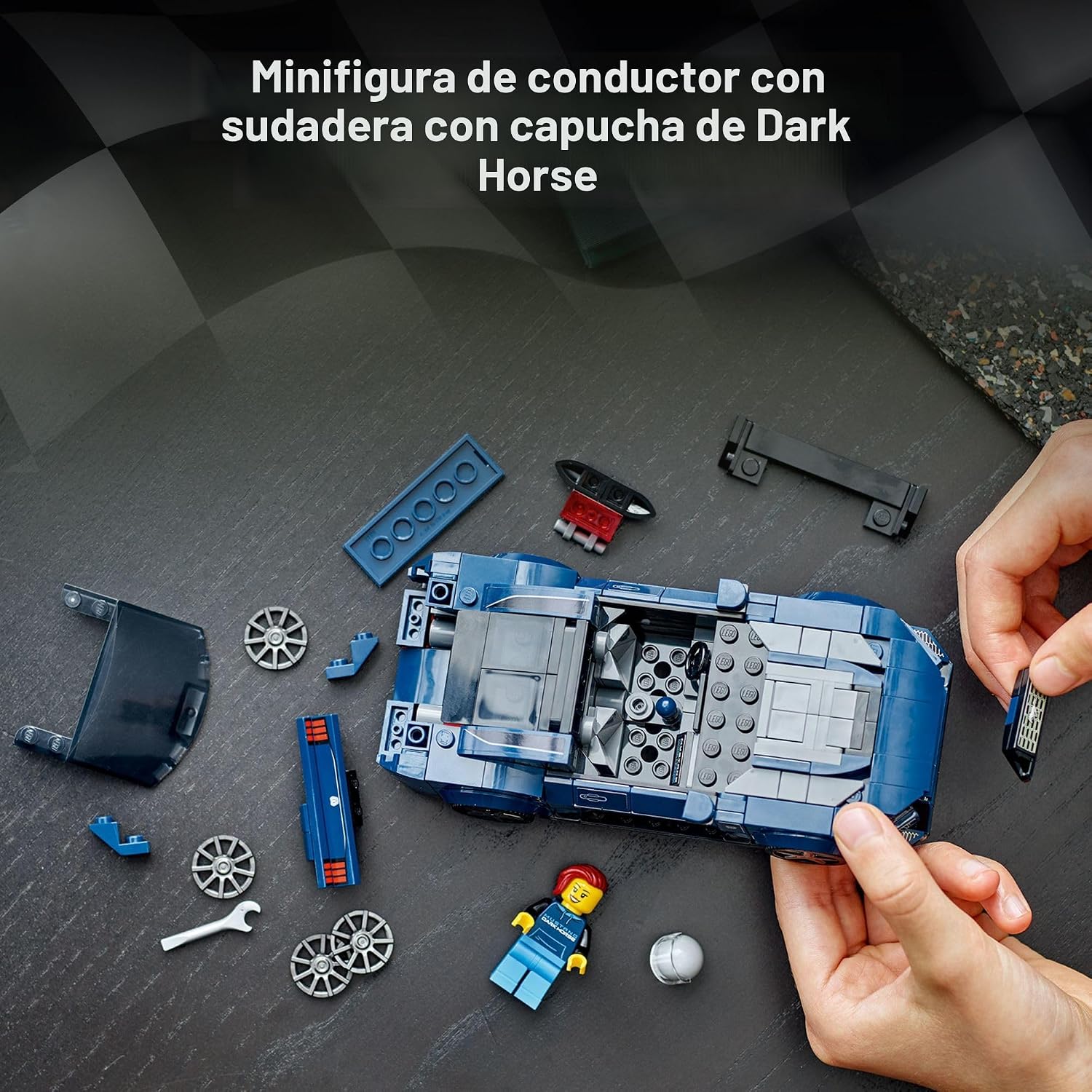 LEGO Speed Champions Ford Mustang Dark Horse Coche Deportivo de Jug...