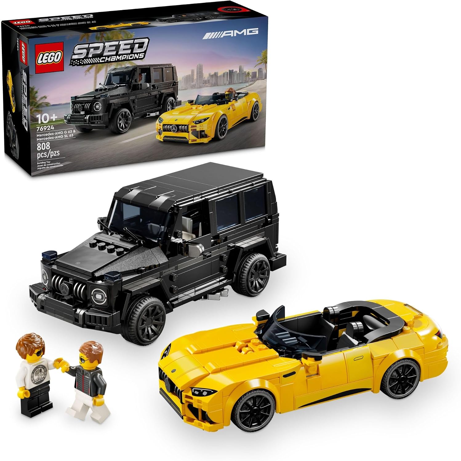LEGO Speed Champions Mercedes-AMG G 63 y Mercedes-AMG SL 63 Juguete...