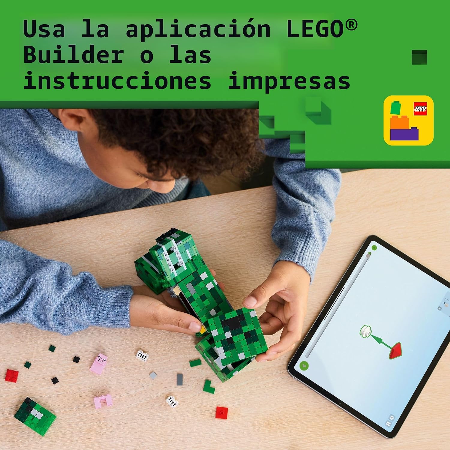 LEGO Minecraft The Creeper - Juguete de construcción para niños, ju...