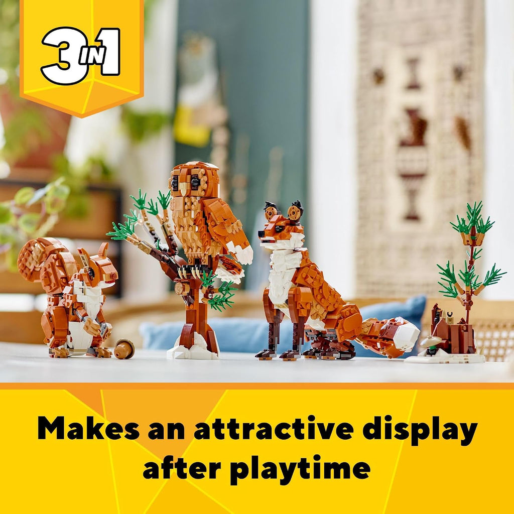 LEGO Creator 31154 - Animales del bosque 3 en 1, juguetes de constr...