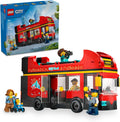 LEGO City Red - Juego de vehículos de juguete de autobús turístico...