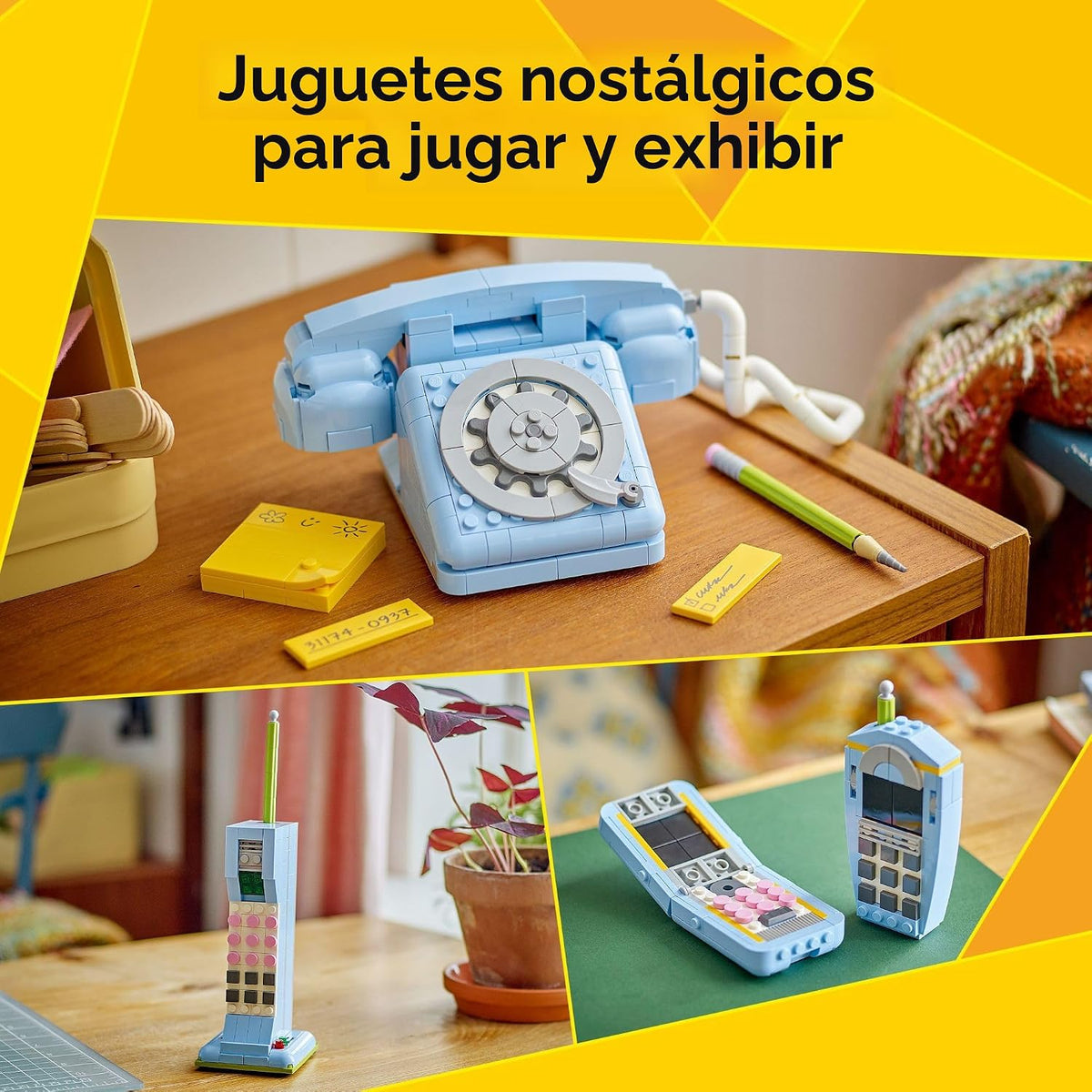 LEGO Creator 31174 - Teléfono retro 3 en 1 para niños, decoración d...