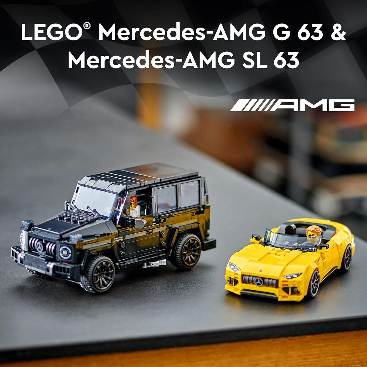 LEGO Speed Champions Mercedes-AMG G 63 y Mercedes-AMG SL 63 Juguete...