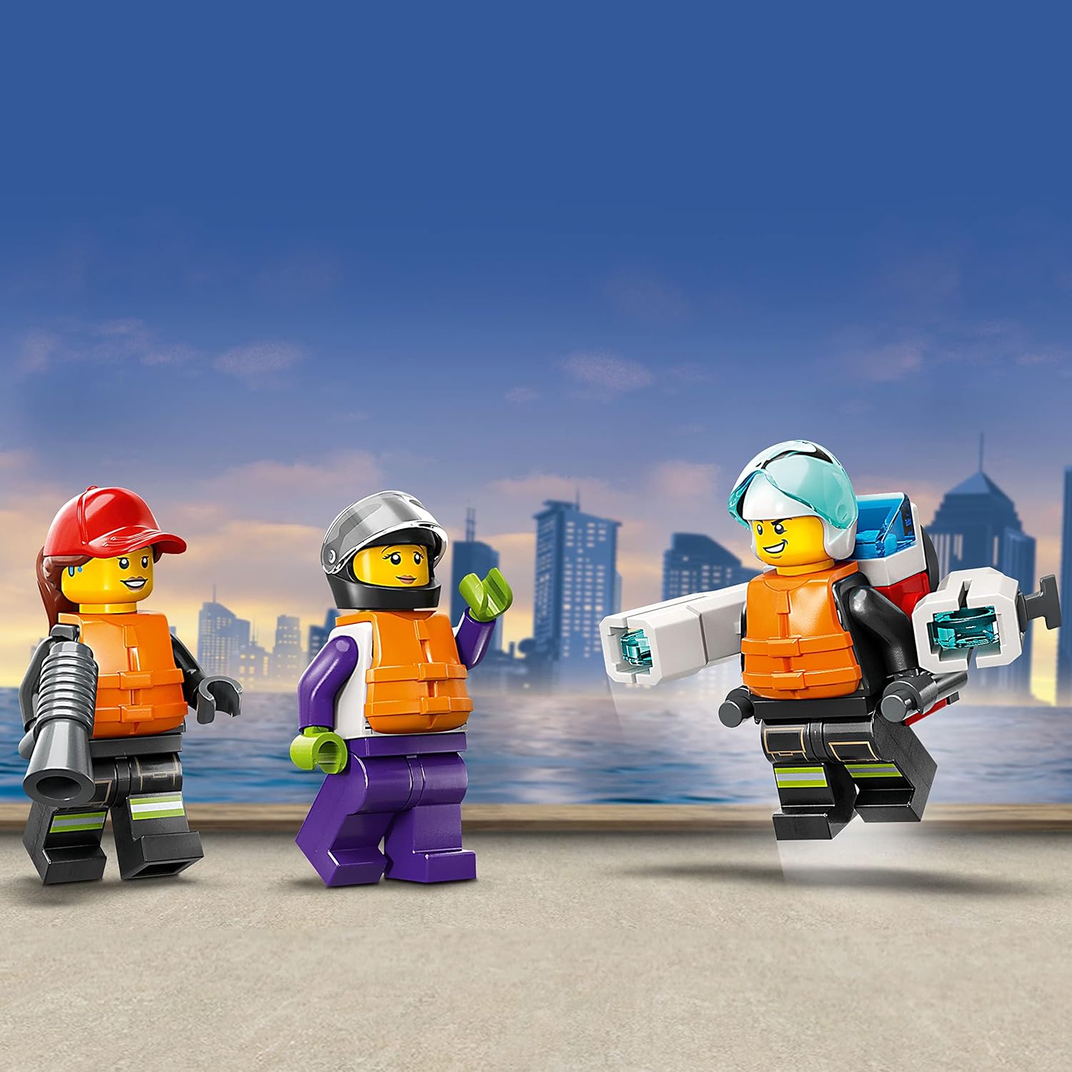 LEGO City Set de Construcción de Bote de Rescate de Bomberos - Bote...