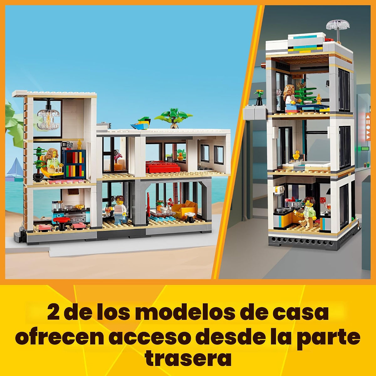 LEGO Creador 3 en 1 Casa Moderna 31153 | Regalo de regreso a clases...