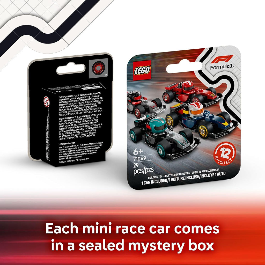 LEGO Coches de carreras coleccionables F1, paquete de 6 \u2013 Jueg...