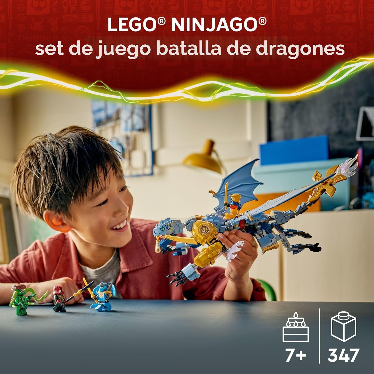 LEGO NINJAGO - Juguete de construcción de batalla del Dragón Ninja...