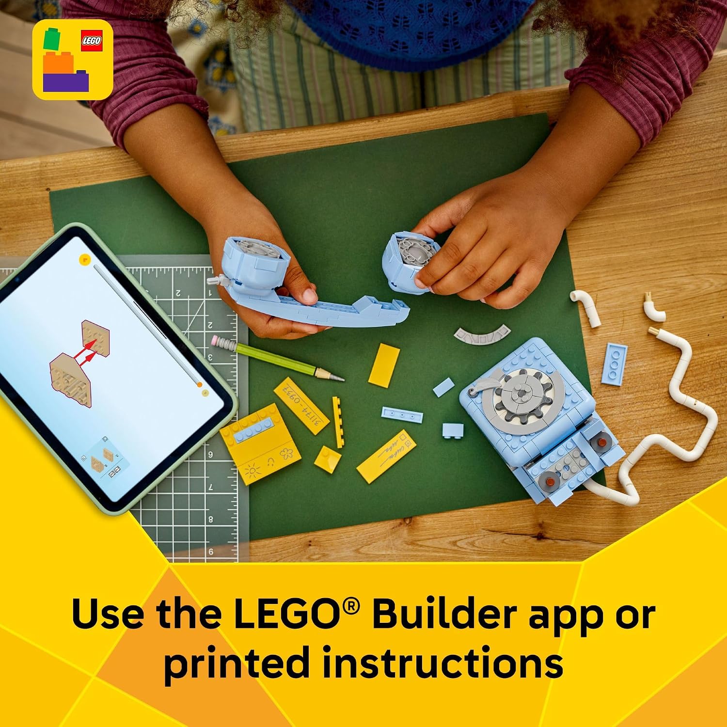 LEGO Creator 31174 - Teléfono retro 3 en 1 para niños, decoración d...
