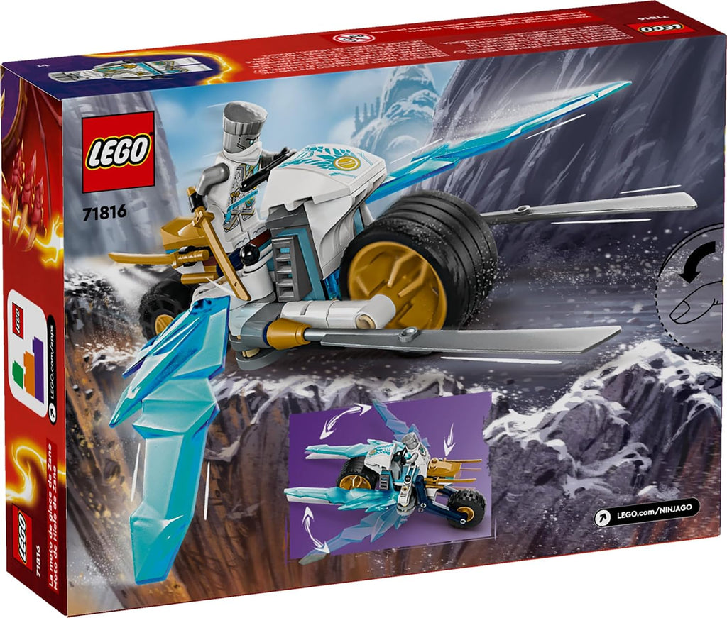 LEGO NINJAGO Motocicleta de Hielo de Zane con 1 Minifigura Incluida...
