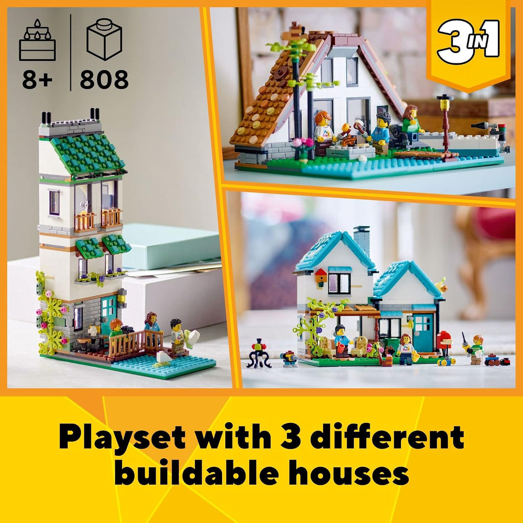 LEGO Creator Casa acogedora 3 en 1 Set 31139 Kit de construcción de...