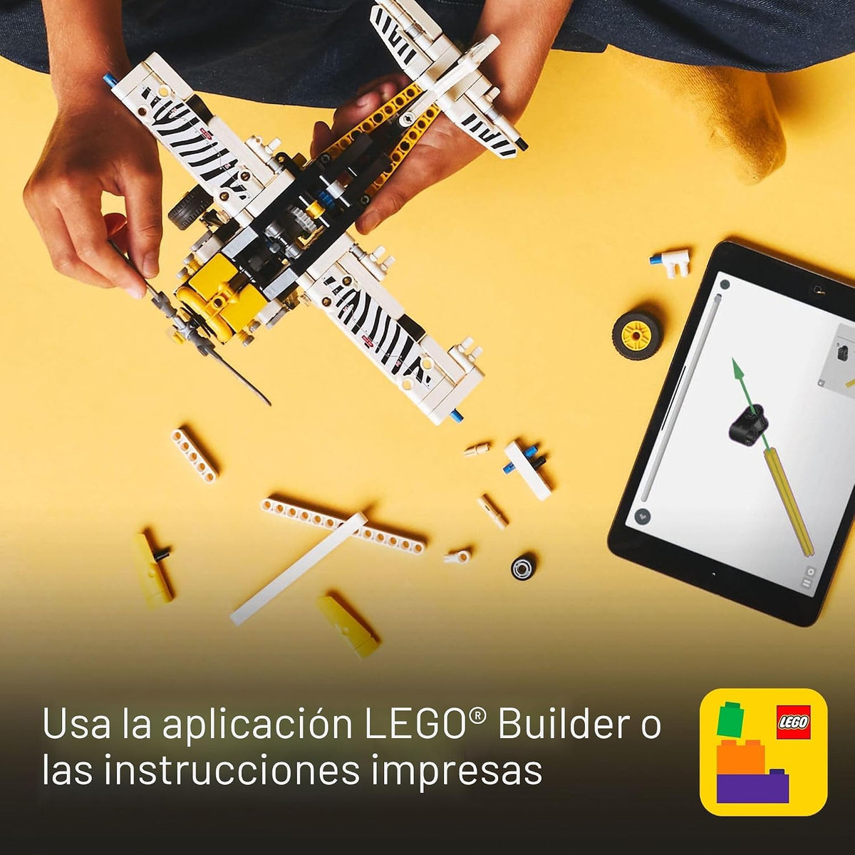 Avión de juguete LEGO Technic - Avión de juguete para construir par...