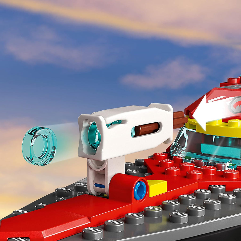 LEGO City Set de Construcción de Bote de Rescate de Bomberos - Bote...