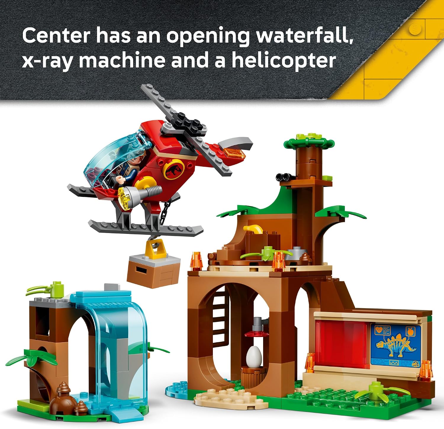 LEGO Jurassic World Rescate del Velociraptor, el Estegosaurio y el...