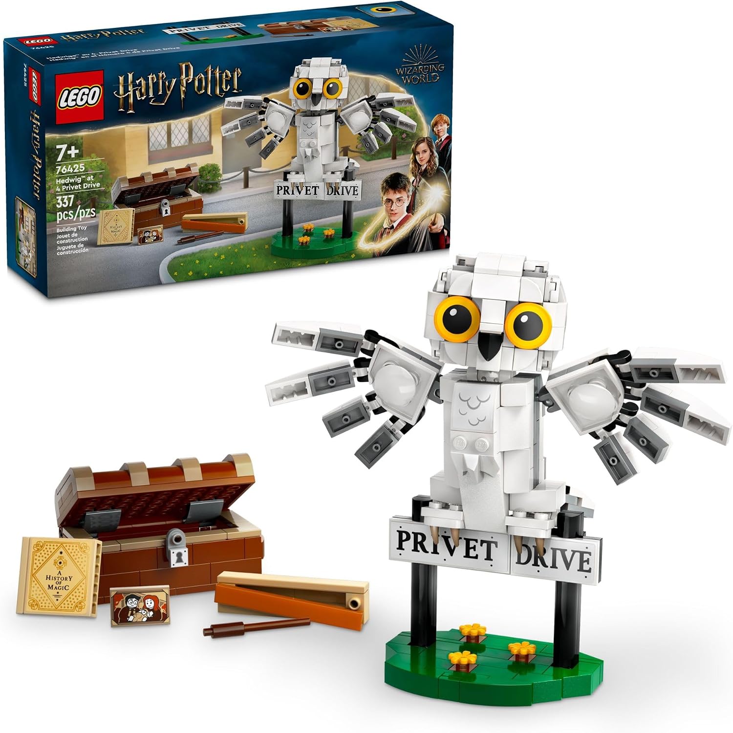 LEGO Harry Potter Hedwig en 4 Calle Privet, juguete de fantasía ens...