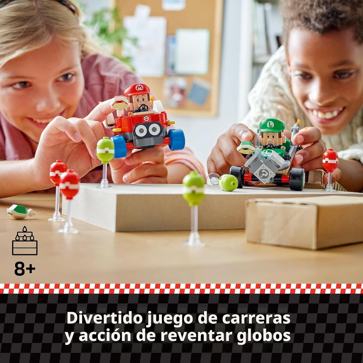 LEGO Super Mario: Mario Kart Baby Mario vs. Baby Luigi, juego de co...