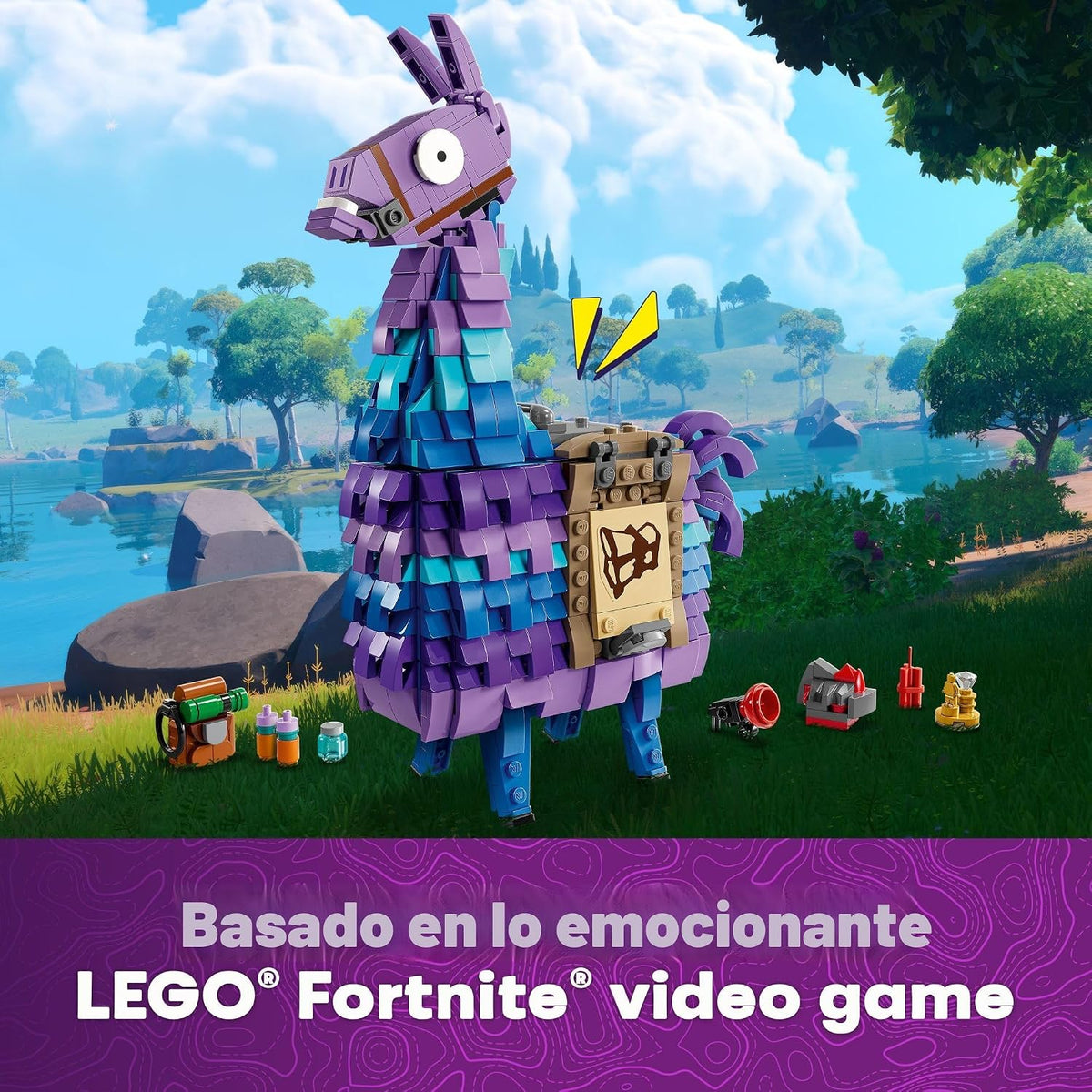 LEGO Fortnite Supply Llama Set de Construcción - Juguete para Niños...