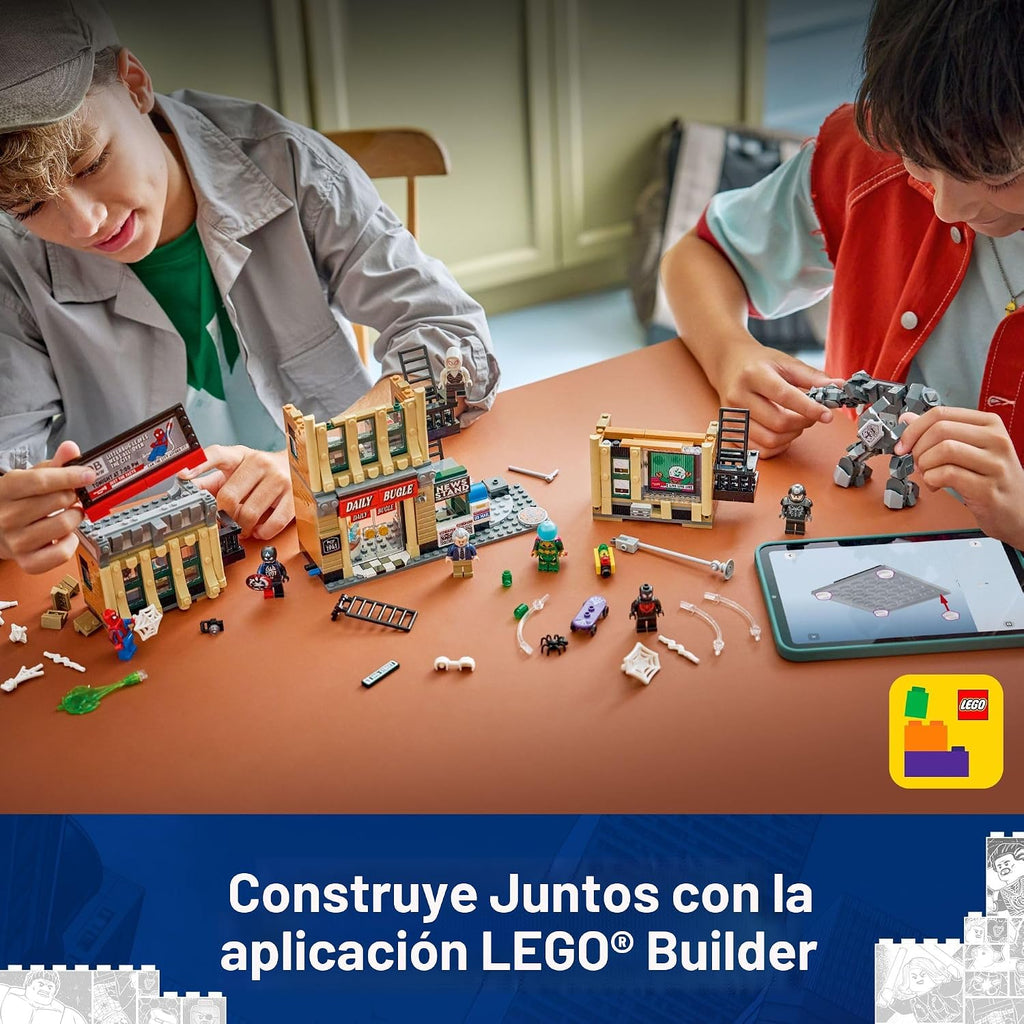 LEGO Marvel Spider-Man vs. Mysterio: The Daily Bugle Building Toy -...