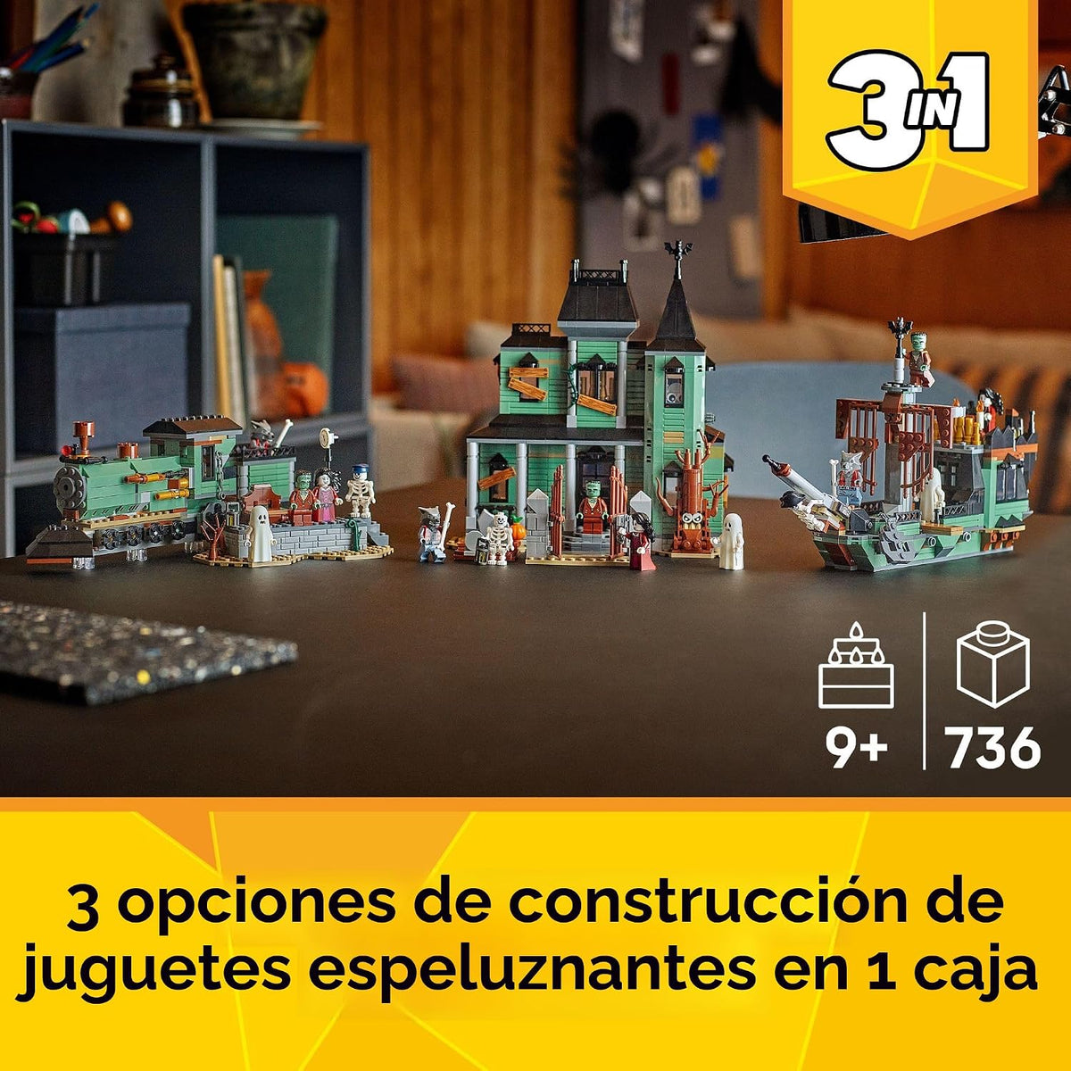 LEGO Creator 31167 - Juguete de construcción de mansión embrujada 3...