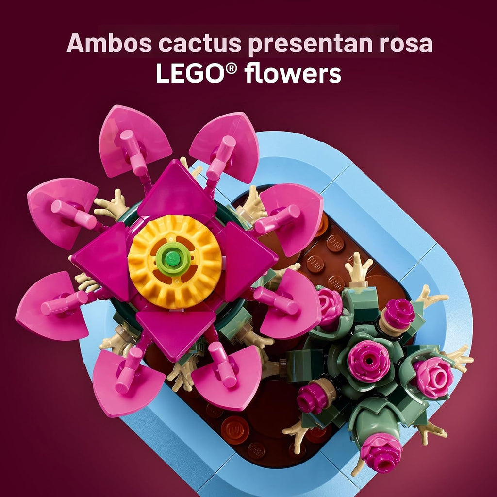 LEGO Botanicals - Juguete de construcción de cactus con flores - Ki...