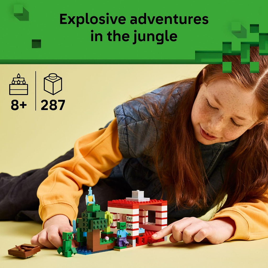 LEGO Minecraft La Casa de la Jungla TNT para Niños - Juguete Colecc...