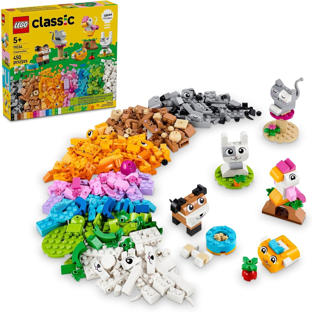 LEGO Classic Mascotas Creativas, Juguete de Animales de Bloques de...