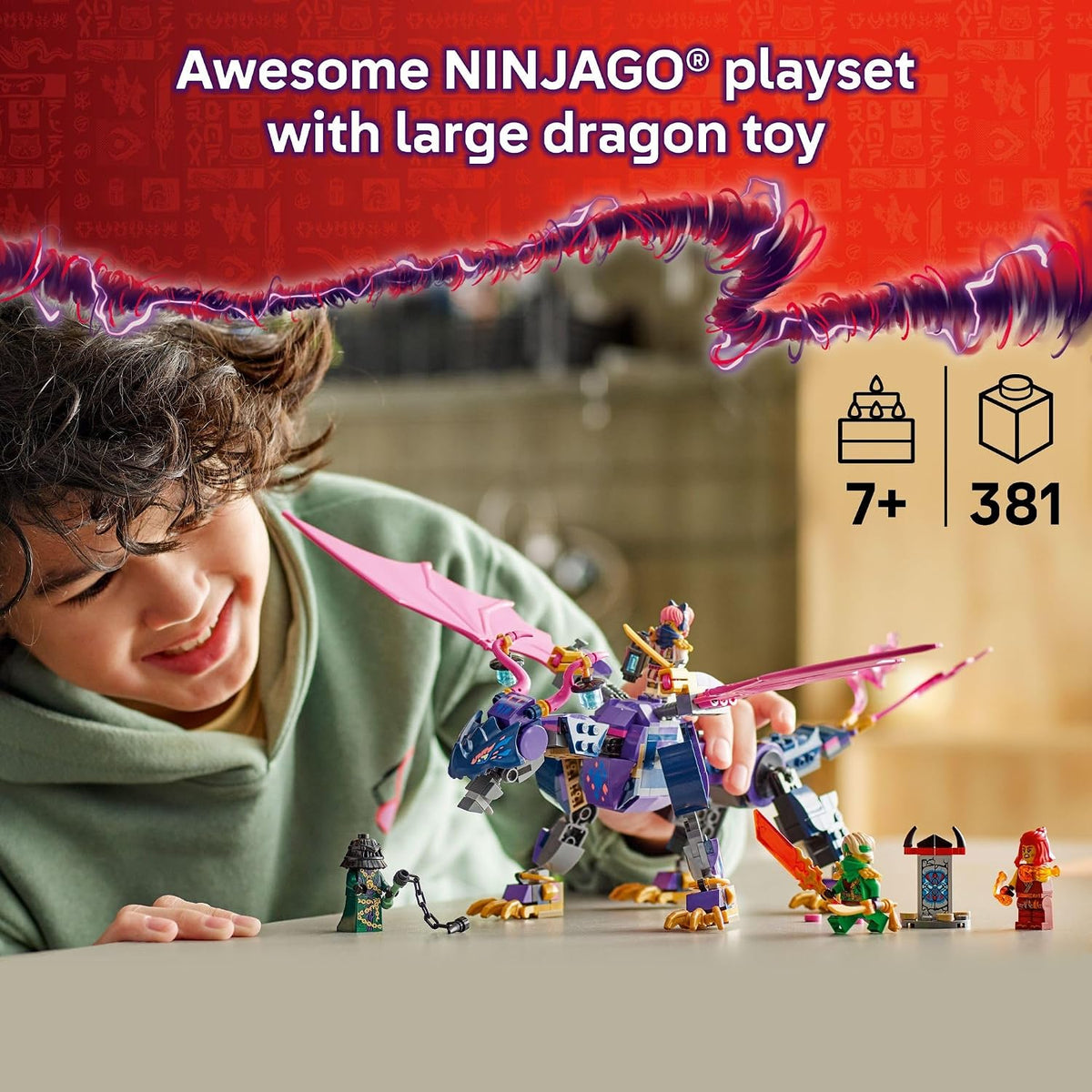 LEGO NINJAGO Rontu El Dragón Maestro - Kit de construcción de model...