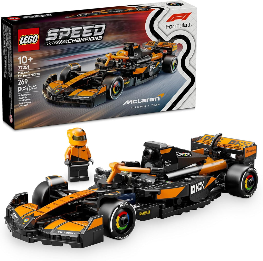 LEGO Speed Champions McLaren F1 Team MCL38 - Juego de construcción...