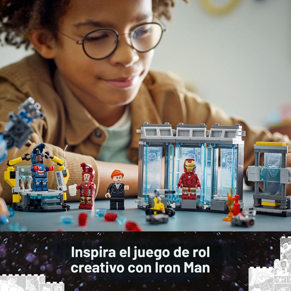 LEGO Marvel Laboratorio de Iron Man: Juguete de construcción del Sa...