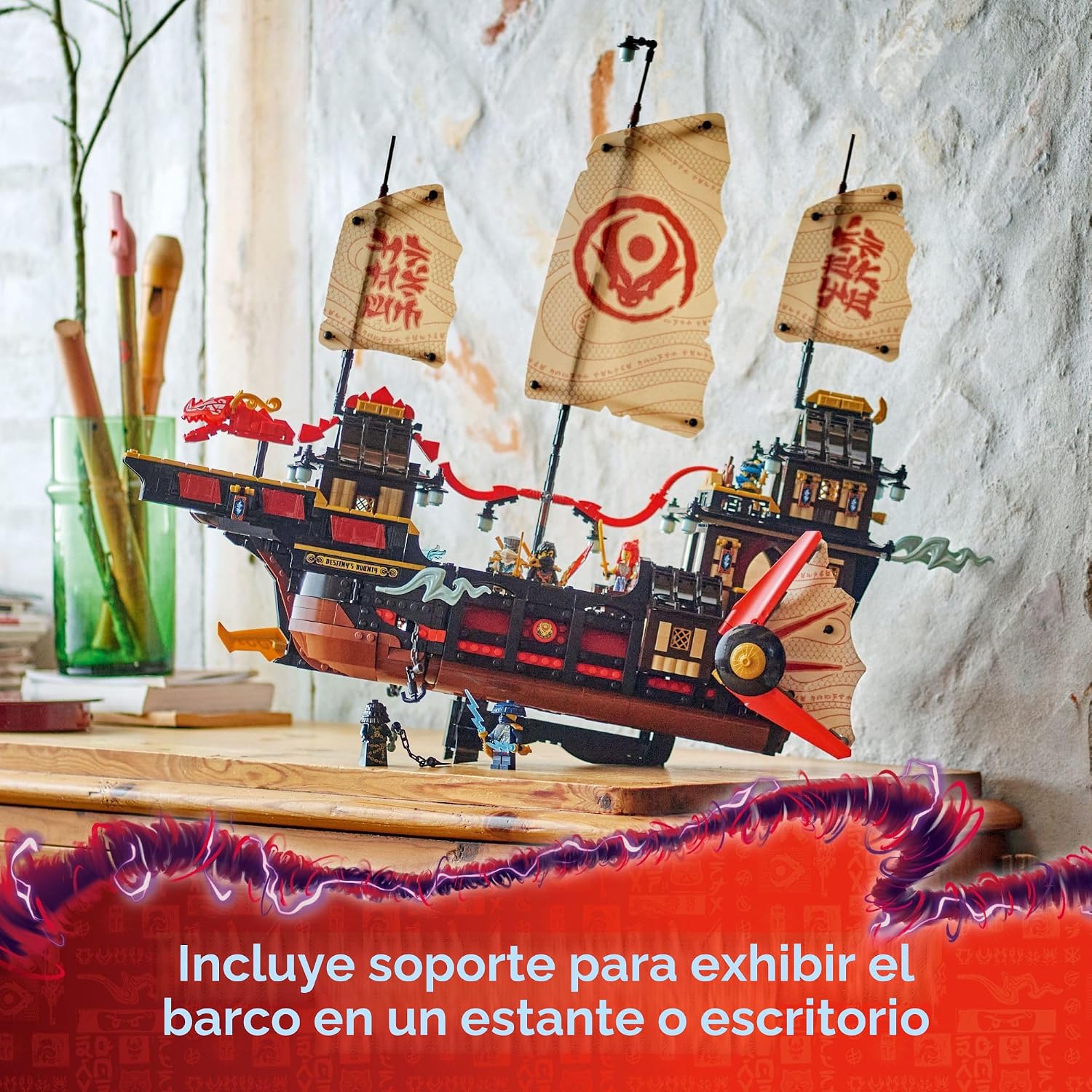 LEGO NINJAGO El juguete de construcción del Templo Bounty - Barco m...