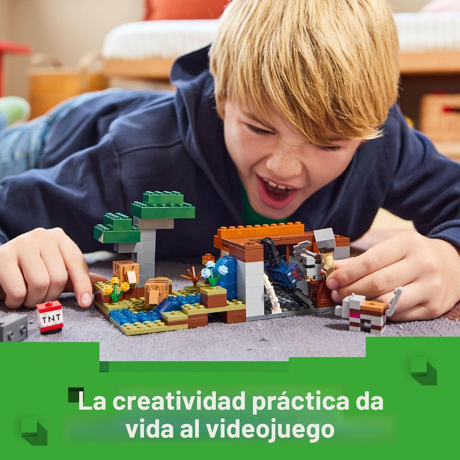 LEGO Minecraft La Expedición Minera del Armadillo - Figuras de Jugu...