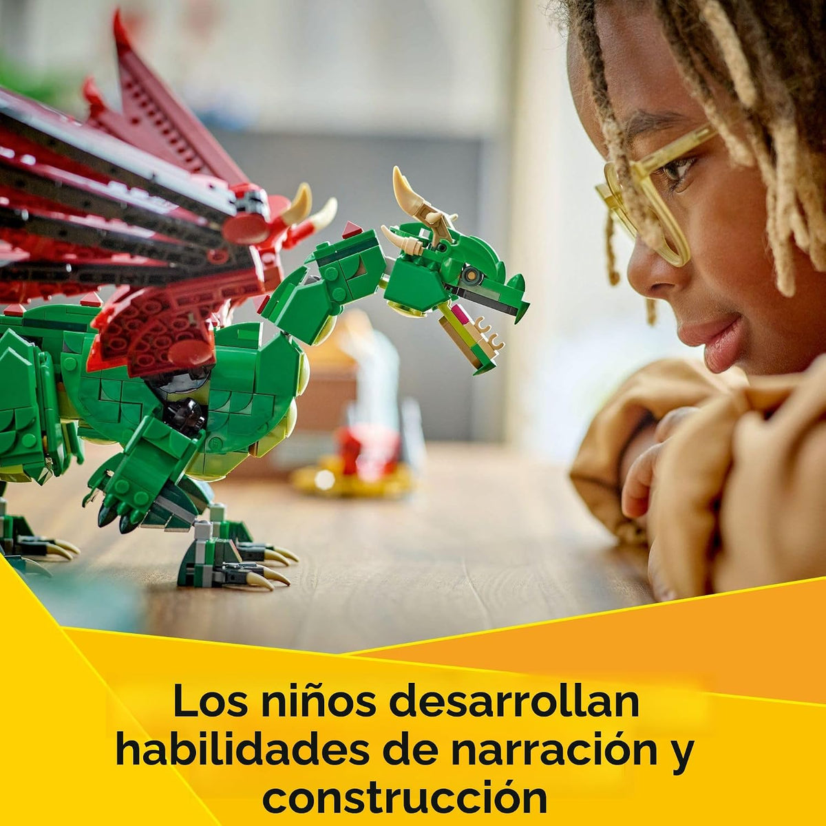 LEGO Creator 31161 - Juguete medieval de dragón 3 en 1, juguete de...