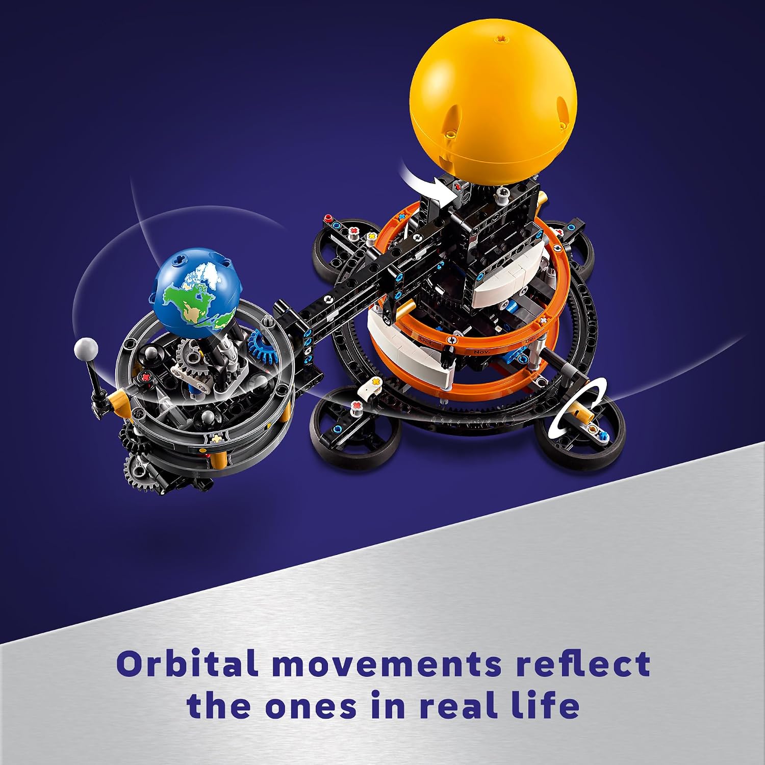 Set de construcción LEGO Technic Planet Earth and Moon in Orbit, re...