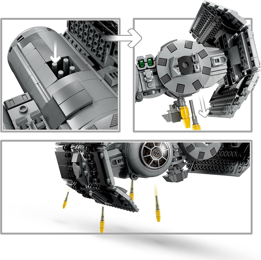 LEGO Star Wars TIE Bomber Kit de Construcción de Modelo, Caza Estel...