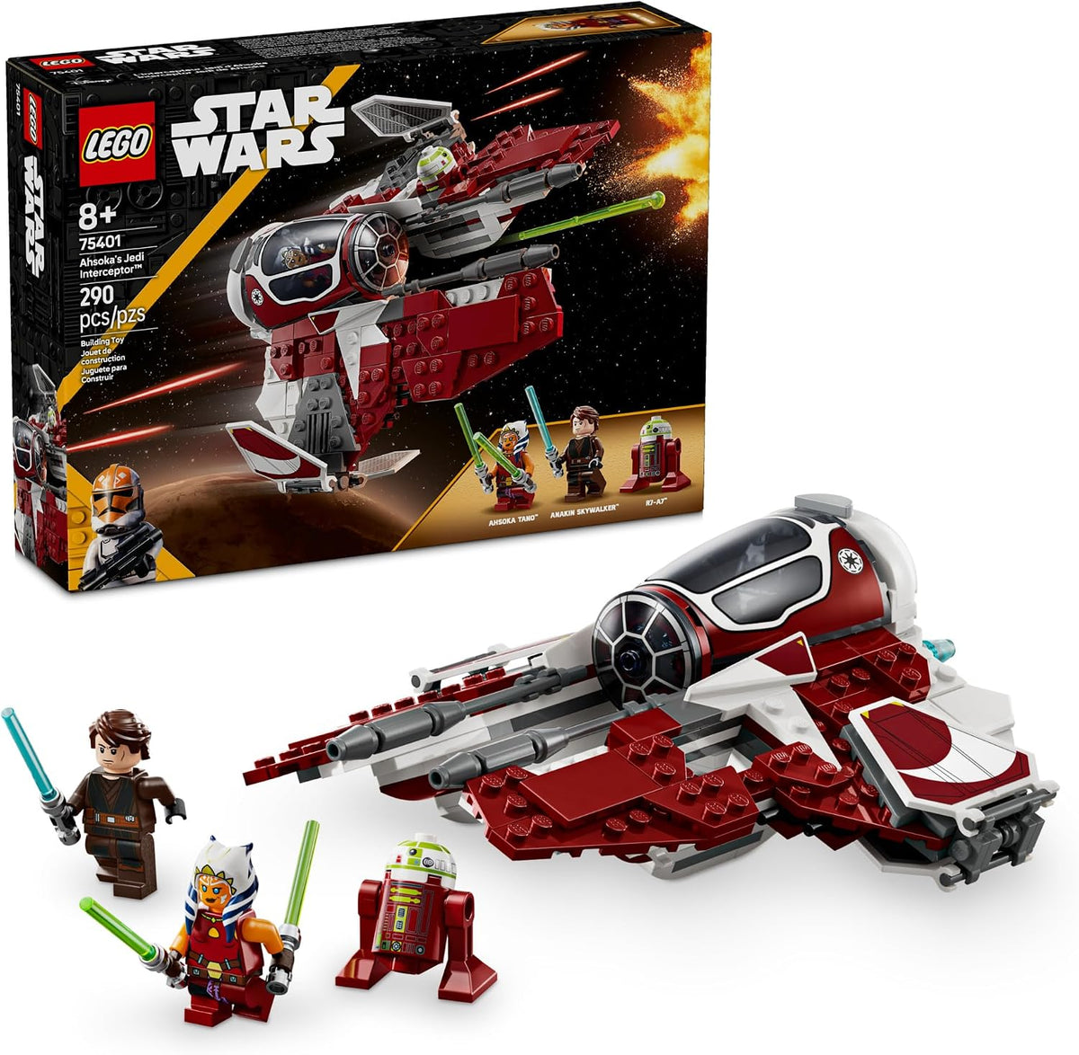 LEGO Star Wars: The Clone Wars Ahsoka's Jedi Interceptor Juguet...