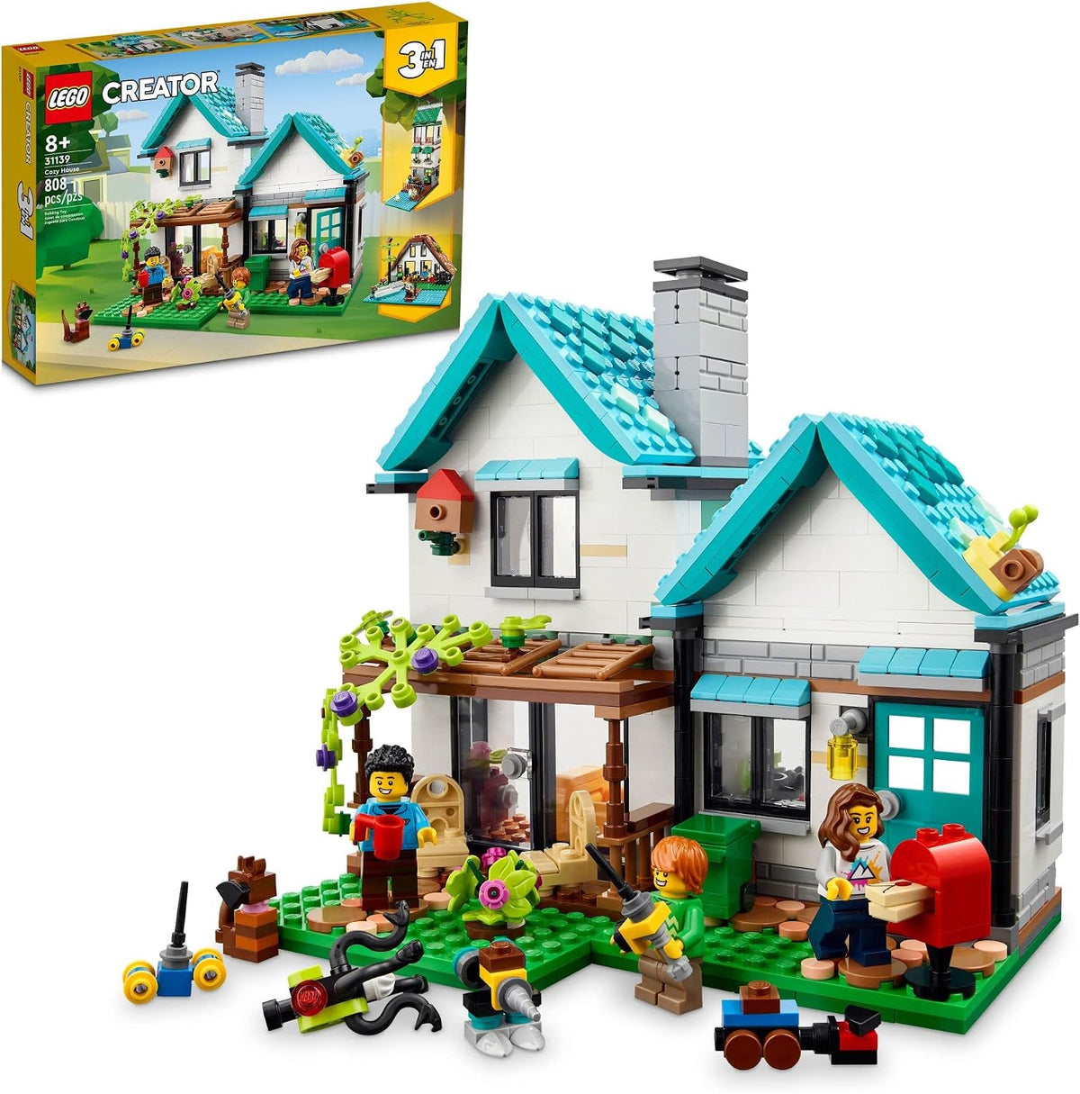 LEGO Creator Casa acogedora 3 en 1 Set 31139 Kit de construcción de...