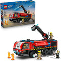 Coche de bomberos del aeropuerto de LEGO City para niños, juguete d...