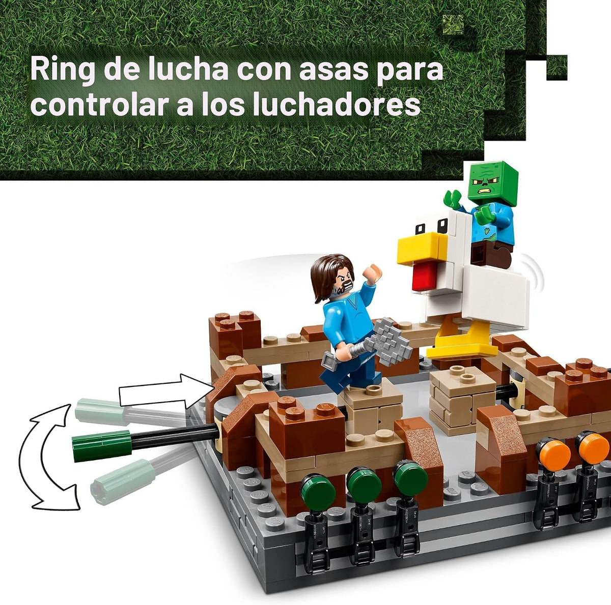LEGO Minecraft Woodland Mansion Arena de Combate \u2013 Juguete de...