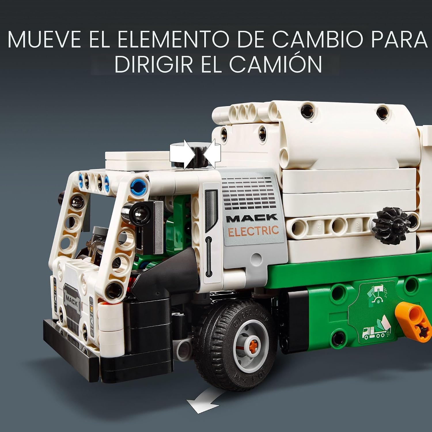 LEGO Technic Mack LR Camión de Basura Eléctrico de Juguete, Camión...