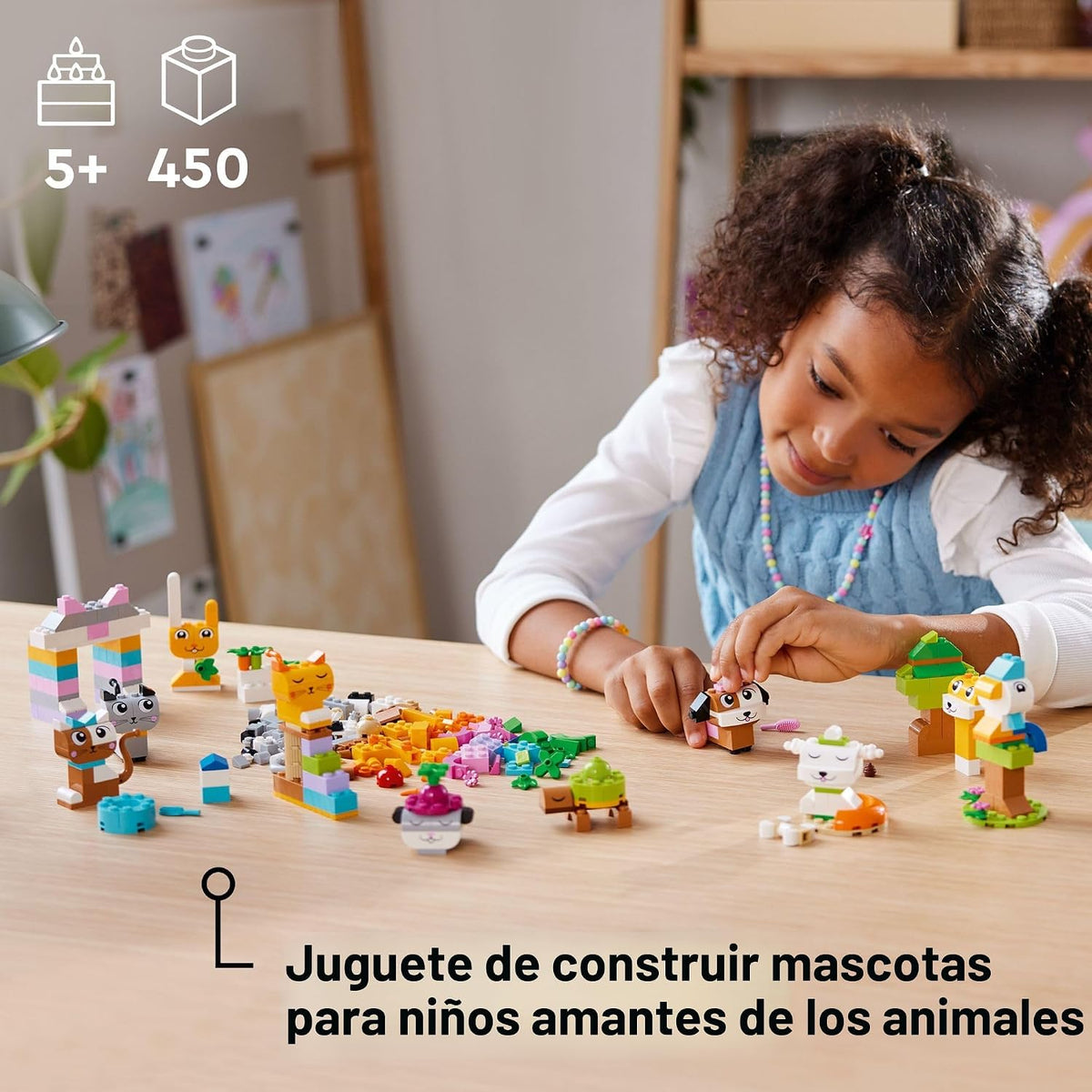 LEGO Classic Mascotas Creativas, Juguete de Animales de Bloques de...