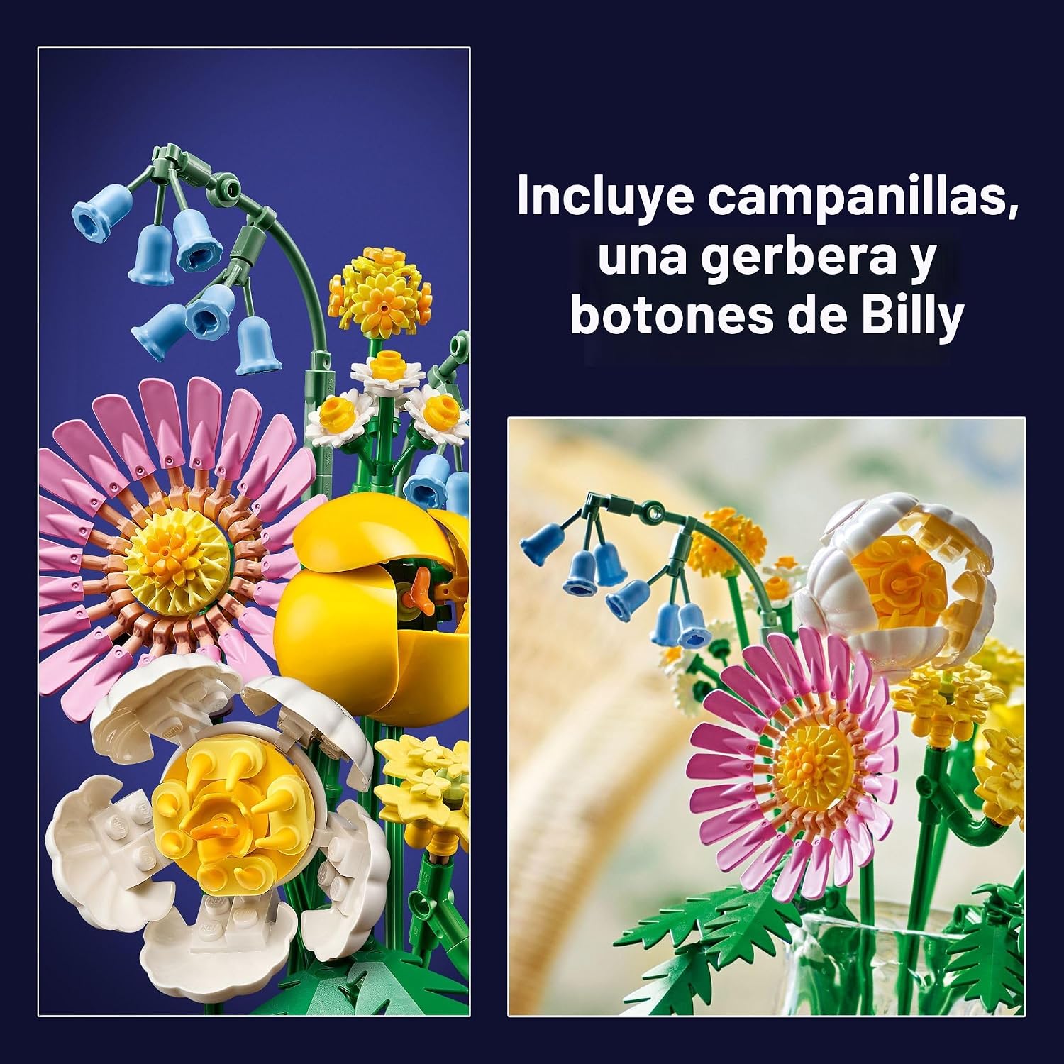 LEGO Botanicals - Juguete de construcción de ramo pequeño soleado \...