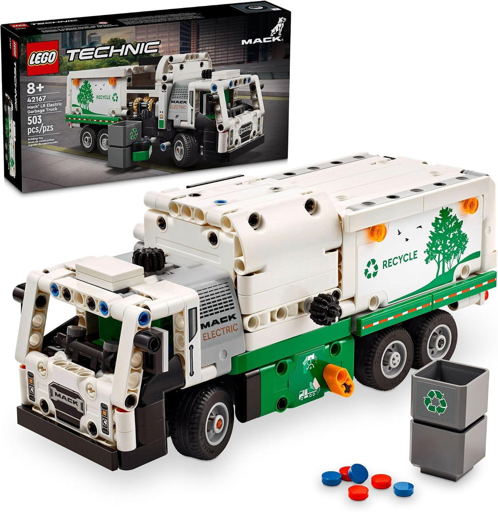 LEGO Technic Mack LR Camión de Basura Eléctrico de Juguete, Camión...