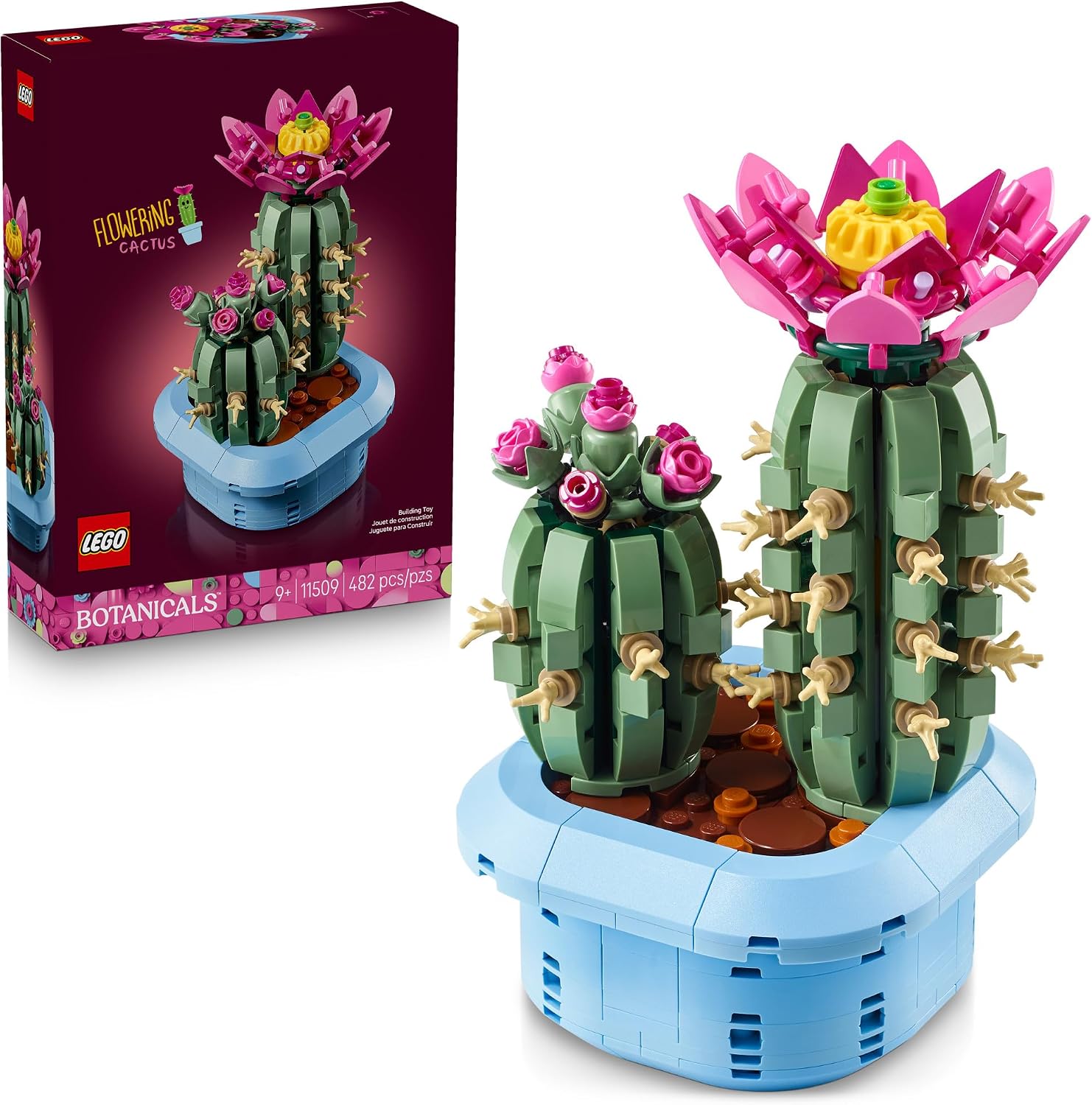 LEGO Botanicals - Juguete de construcción de cactus con flores - Ki...