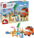 LEGO Bluey: Viaje en Auto Familiar y Playa de Bluey - Juguete de Co...