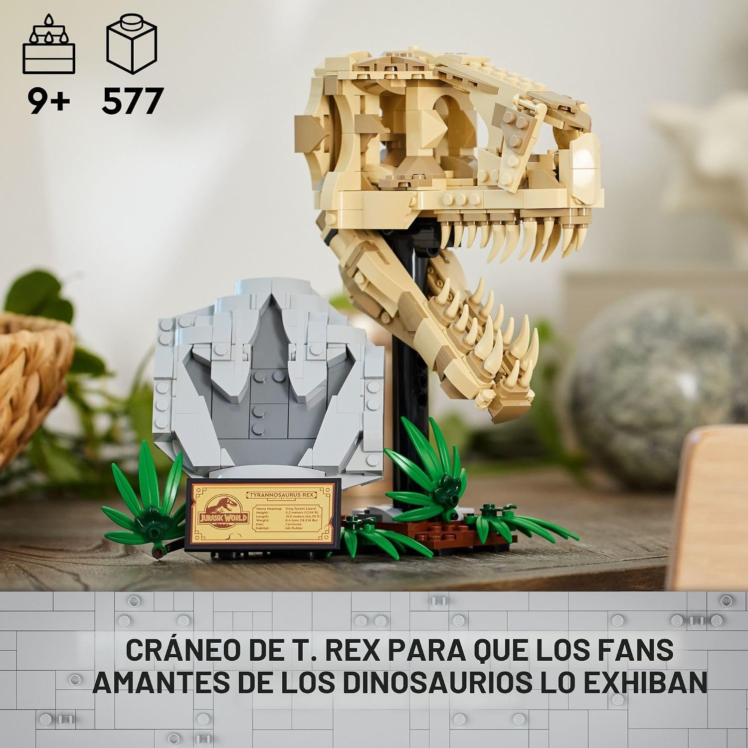 LEGO Jurassic World Fósiles de Dinosaurios: Cráneo de T Rex - Jugue...