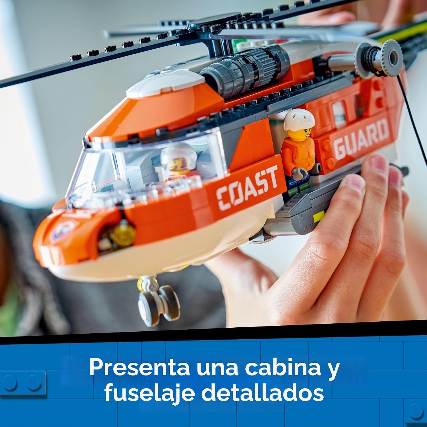 LEGO City Coast Guard Helicóptero de juguete de construcción para n...