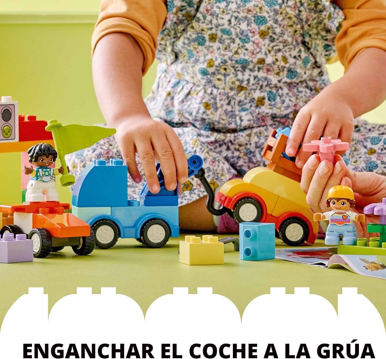 LEGO DUPLO Caja de Ladrillos de Autos y Camiones Clásicos Bloques d...
