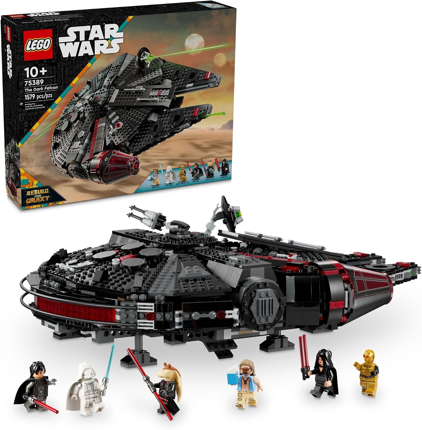 LEGO Star Wars El Halcón Oscuro Edificable Starship \u2013 Conjunto...