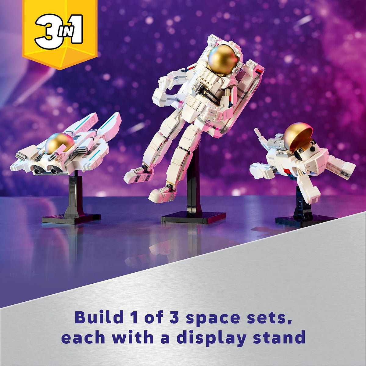LEGO Creator 3 en 1 Juguete de Astronauta Espacial, Set de Construc...