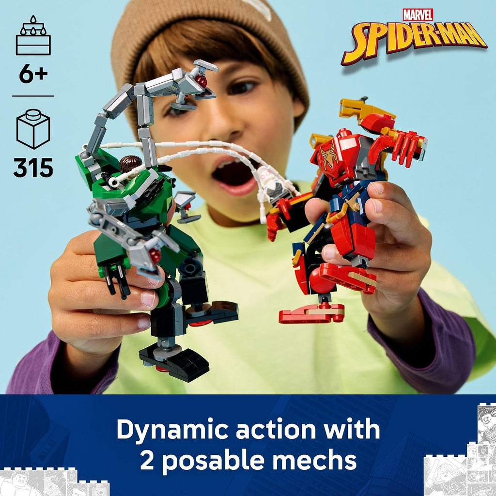 LEGO Marvel Mech Battle: Spider-Man vs. Doc Ock - Juguetes de const...